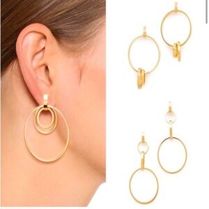 Like-New Vita Fede Cassio Gold Hoop Earrings